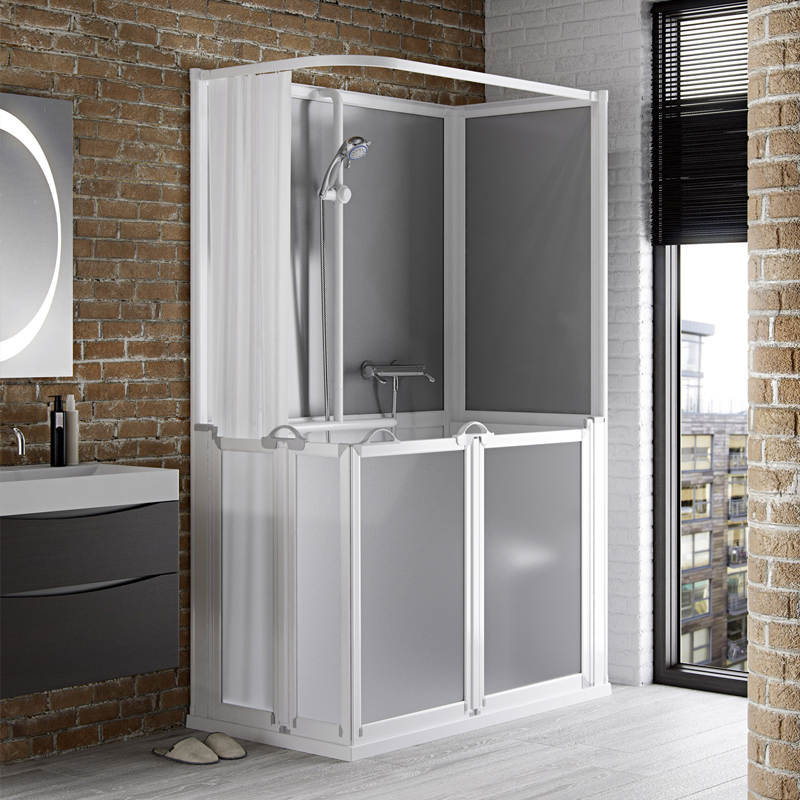 Cabine de douche étanche prête à poser